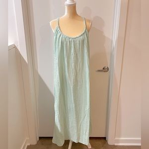 NWT Women’s Seafoam Green Sleeveless Maxi Dress L/XL
